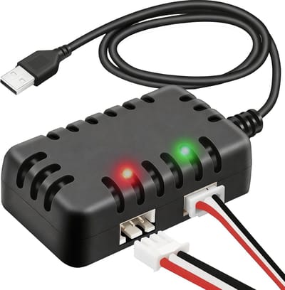Lipo batterij lader 7.4V - dual cell oplader - IC bescherming - snel opladen voor RC voertuigen - ShopVlot