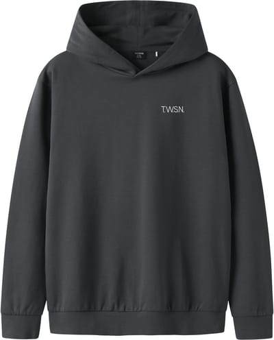 NAME IT - TKMSOX LS SWEAT HOOD LOGO BRU NOOS - Jongens - Sweaters