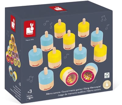 Janod - Sensorisch spel - Memospel met geluiden