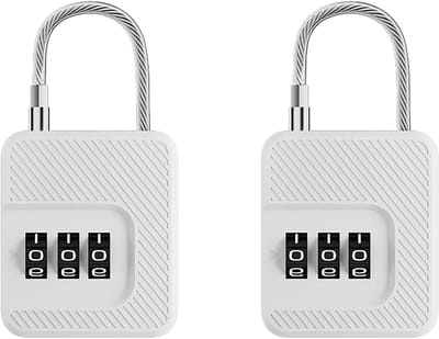 Veilige Kinderslot Set van 2 - Herbruikbare 3-Cijferige Combinatieslot voor Kasten, Tassen en Lockers