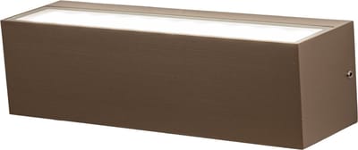 Lumidora Wandlamp 75358 - Voor buiten - SAMMY - 2 Lichts - Ingebouwd LED - 12.0 Watt - 1000 Lumen - 2700 Kelvin - Bruin - Metaal - Buitenlamp - Badkamerlamp - IP54