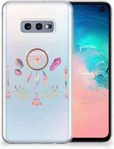 TPU Hoesje voor Samsung Galaxy S10e Telefoonhoesje met Naam Boho Dreamcatcher