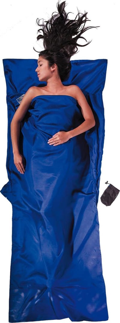 Cocoon TravelSheet Silk (Maat - 220 x 90 cm, Kleur - Ultramarine blue)