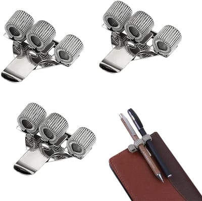 Dailygoods- Penhouder met 3 gaten - Metalen Pennenhouder - Pennenbak - Pennenhouder voor verpleegkundige - Bureau Organizer - Verstelbaar ontwerp