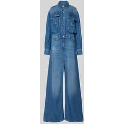Jumpsuit in denimlook met borstzakken