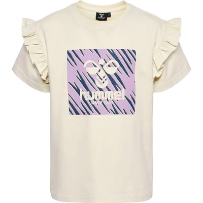 Hummel kindersportshirt Hmlflowy Ruffle T-shirt S/S 219315