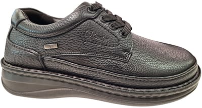 G Comfort Zwarte Hertenleren Heren Veterschoenen - Zwart - 42