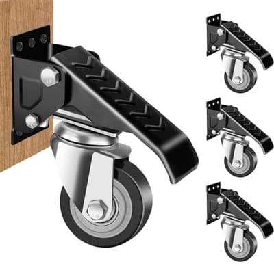 Zwenkwielenkit voor Werkbanken - 300 kg Capaciteit - 4 Stuks Heavy Duty