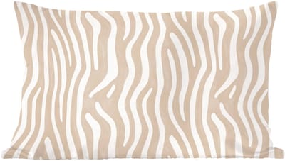 Sierkussens - Kussentjes Woonkamer - 60x40 cm - Abstract - Zebra - Beige