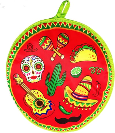 Warmer voor Tortilla's en Taco's - Isolerende Tas voor Picknicks - Multifunctionele Thermotas met Cactus-patroon