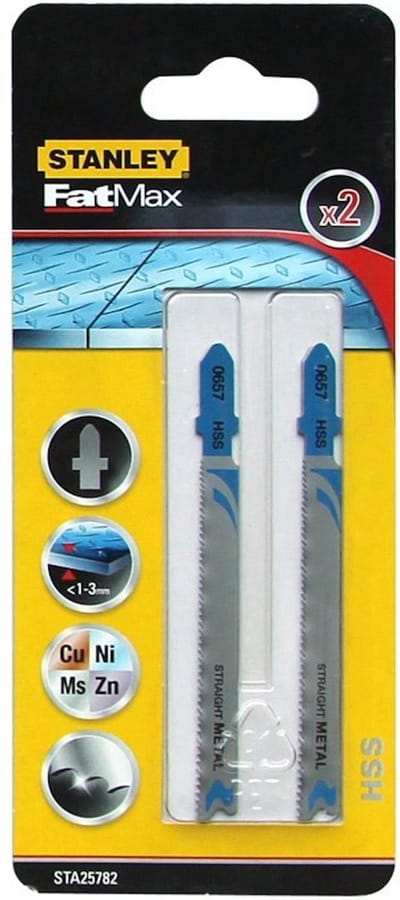 Stanley Decoupeerzaagblad Metaal Fatmax - 92mm - Hss - 2 Stuks