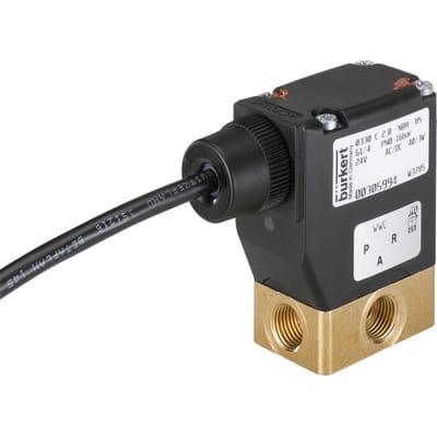 Magneetventiel 3/2-weg G1/4'' Universeel Messing FKM 0-8bar/116psi 12VDC Zuurstof Vet/Olievrij 0330 336062