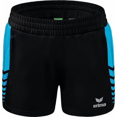 Erima Six Wings Worker Short Dames - Curaçao / Zwart | Maat: 36