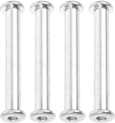 BESPORTBLE 4 stuks metalen schroeven voor parasolhouder, verwisselbare verbindingsschroeven voor tuinparasols, eenvoudige installatie en verbeterde stabiliteit