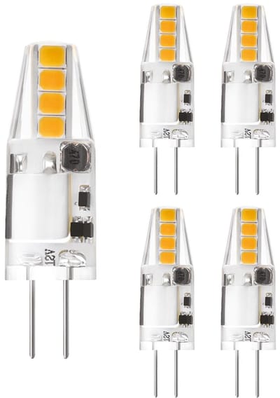 Kobi LED Lamp G4 1.5W - 170lm - 3000K - 12V - Voor Meubelverlichting, Caravan of Spot - G4 Insteeklampje - 5 stuks