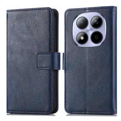 imoshion Hoesje - Geschikt voor Xiaomi Redmi Note 15 Pro Plus (5G) - Luxe Bookcase - Donkerblauw