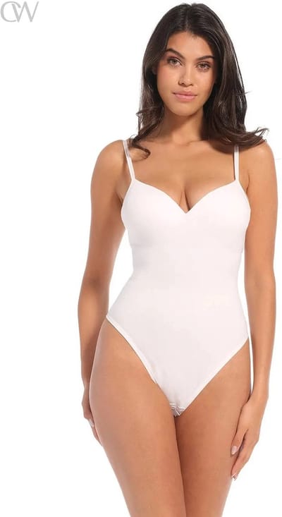 MAGIC Bodyfashion Body Soft Thong Body Corrigerend ondergoed - Crispy White - Maat XL