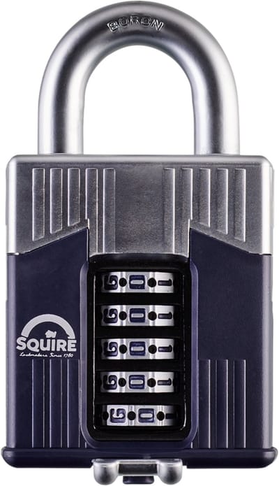 Squire Warrior Combi 65 - Cijferslot - Hangslot - Oersterk slot met cijfercode - 5-cijferig - Weerbestendig - 65 mm