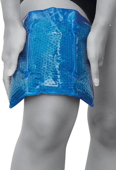 SnelShoppen - Thermisch Kompres Multi-zone 20x30 cm - Warmtekussen met Bevestigingsband voor Handsfree Gebruik - Herbruikbaar Koud Kompres met Gelpare