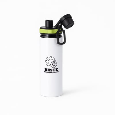 Hacebo® - Beste accountmanager waterfles met draaidop groen - Beste accountmanager - collega - welkom - afscheid - water fles - 850ML