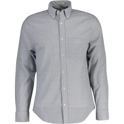 Gant Overhemd Allover Fine Pattern Cotton Linnen Cream / male