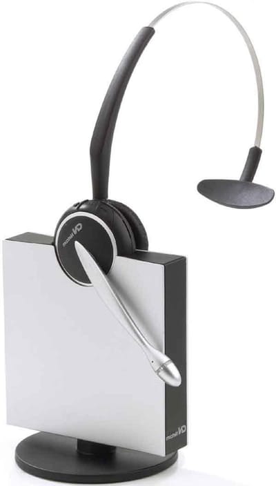 Draadloze Headset - DECT Headset - Oproepen Aannemen - Verstelbaar Bereik - 150m Bereik - Zwart