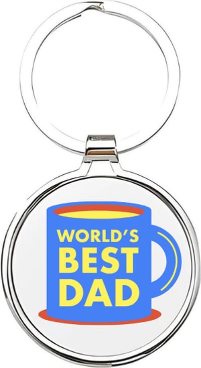 Akyol - Werelds beste vader Sleutelhanger - papa - Vaders - Vader sleutelhanger - Papa sleutelhanger - Sleutelhanger papa - Familie sleutelhanger - Vaderdag cadeautje - Papa cadeau - Dad - stiefvader - schoonvader - Fathersday - 4 x 7,5 CM