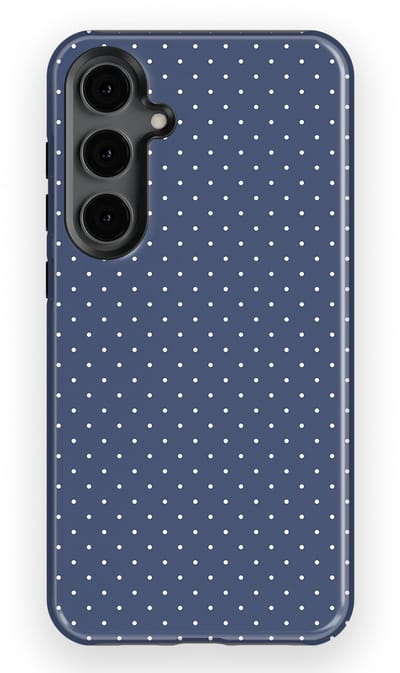 Micro Dots Tough Hoesje Samsung Galaxy S24 Plus | Geschikt Voor Mag | Stippen Motief Backcover Samsung Galaxy S24 Plus Indigo Spark