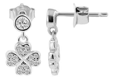 AKZENT Akzent Dames Oorbellen "Miko" van 925 Sterlingzilver, gerhodineerd, duurzaam