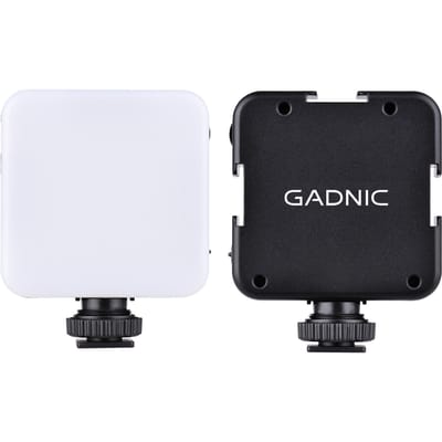 Lampe de photographie vidéo LED ultra-lumineuse GADNIC 42 LED, 42 perles de lampe, température de couleur 6 000 K 1 Pack & B2B black