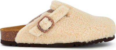 Klomp Scholl Women Fae New Synthetic Shearling Beige-Schoenmaat 42