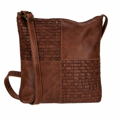 Enrico Benetti Sicily Leren Crossbodytas - Bruin