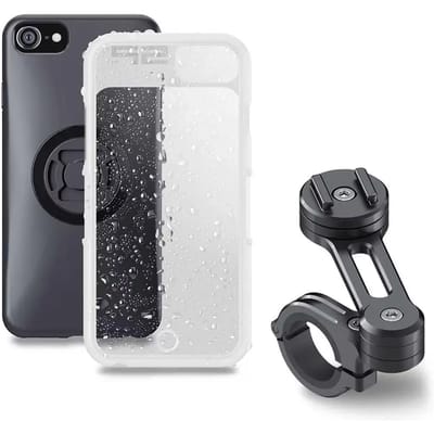 Pack Sp-Connect Moto Bundle fixé sur guidon iPhone SE2020/8/7/6S/6