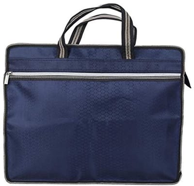 Document Tas voor Bestanden en Laptop - Blauwe Aktetas voor Zakelijke Vergaderingen en Reizen .
