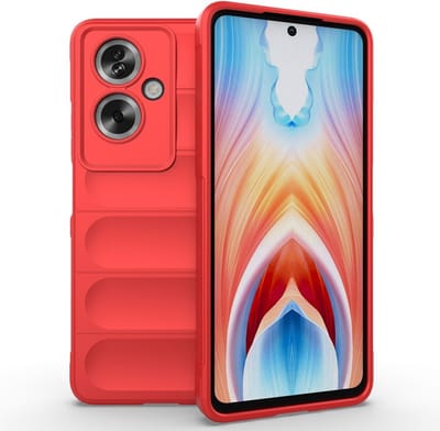 Coverup Hoesje - Geschikt voor OPPO A79 5G Hoesje - Coverup Hands-On Rugged Back Cover - Rood