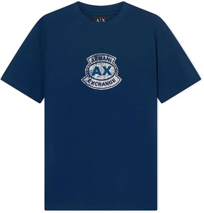 Armani Exchange Xm002776_af10356 T-shirt Met Korte Mouwen Blauw XS Man