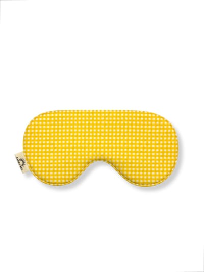 Slaapmasker - Duurzaam cadeau - Nacht oogmasker - Zero waste - Geo Geel - Slaap masker mannen & vrouwen - Nachtrust