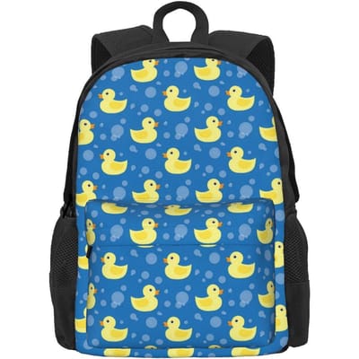 Veel Eenden Rugzak Dierlijke Print Mannen Polyester Reizen Rugzakken Grote Kawaii Middelbare School Tassen Rugzak 36x32x10cm
