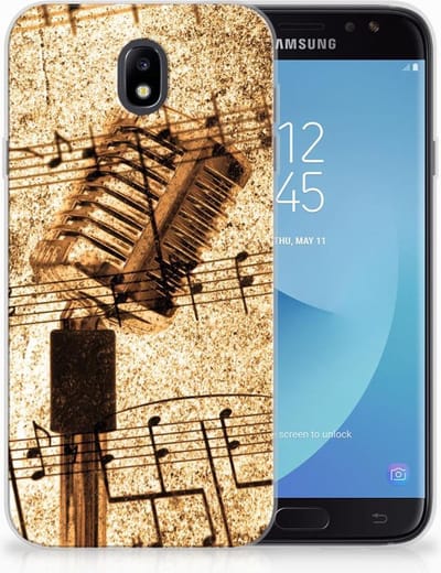 Samsung Galaxy J7 2017 | J7 Pro Siliconen Hoesje met foto Bladmuziek