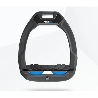 Veiligheidspaletten voor paardrijden Hellend Grip Antraciet/Zwart/Blauw Flex-On Safe-On