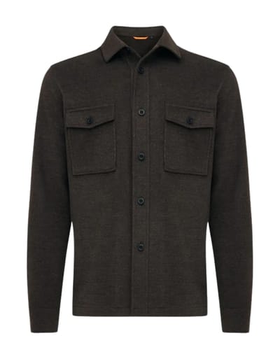 Genti S5238-1608 Overshirts Donkerbruin S5238-1608