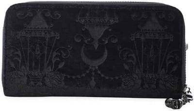 Banned - Velvet Chadelier Dames portemonnee - Zwart