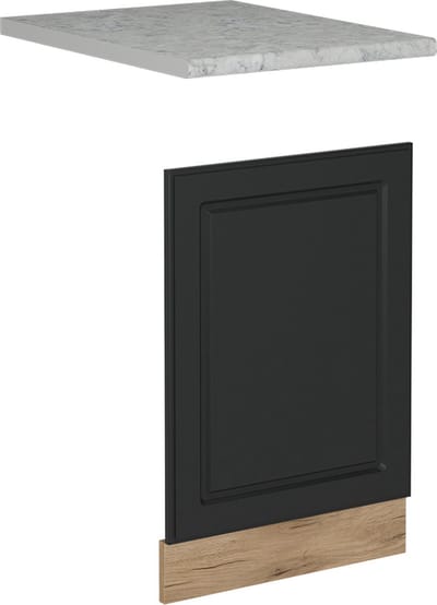 Vicco R-Line Voorpaneel vaatwasser – 45 cm, WB Marmer Antraciet landhuis