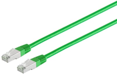 Patchkabel, cat. 5e, F/UTP, grün, 0,5m