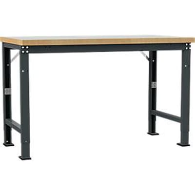 Manuflex werkbank Profi speciaal, tafelblad kunststof, 1500 x 700 mm, antraciet