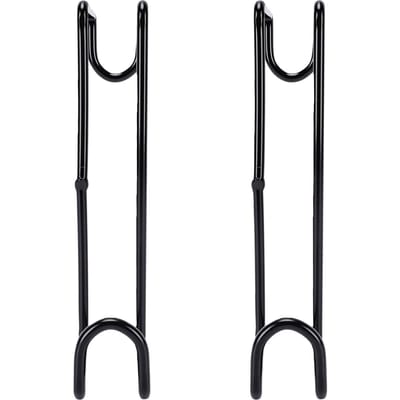 2 Pièces Crochet d'Attache 8 Pouces Porte-Harnais Cheval Crochets sur Rail pour Bride Crochets Métalliques pour Seau d'Eau Cheval Accessoires d'Écurie Noir