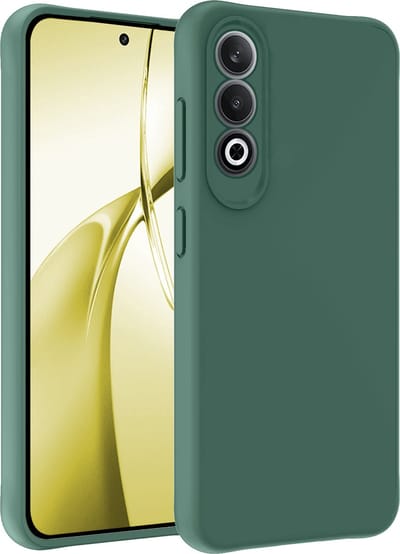 Hoesje - Geschikt voor OnePlus Nord CE4 - Sterk & Shockproof - Hoes Cover - Siliconen Case - Telefoonhoesjes - Donkergroen