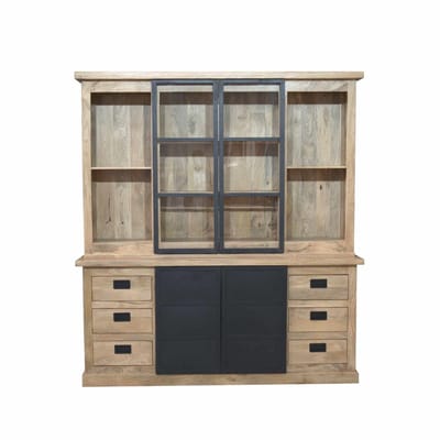 Starfurn - Vitrinekast Noa - Bruin - 45x200x220 cm