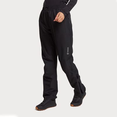 TENSON - winga rain pants w - Regenbroek dames - Zwart, wit