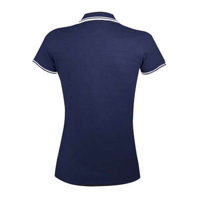 SOLS Dames/Dames Pasadena Poloshirt (Franse marine / Wit)